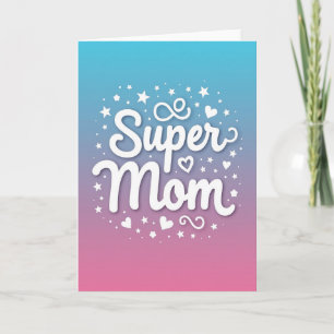 Día de las Madres Estrellado Tarjeta de Amor