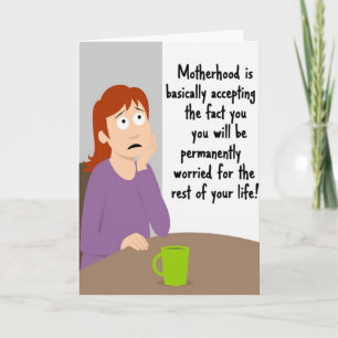 Día de las Madres Preocupadas Tarjeta de Arte