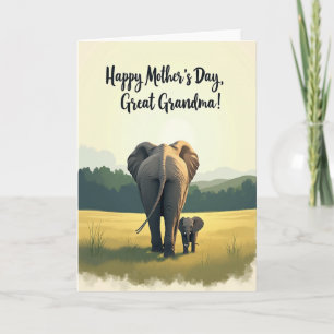 Día de las Madres Tarjeta de llanuras doradas