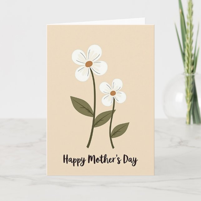Día de las Mamás Botánicas Tarjeta de Arte (Anverso)