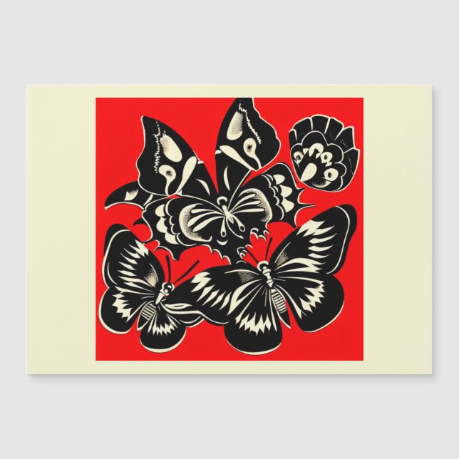 Día de las mariposas muertas Woodcut 2 (Anverso)
