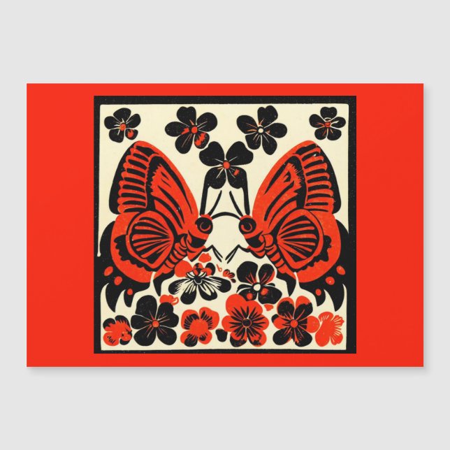 Día de las Mariposas Muertas Woodcut 3 (Anverso)