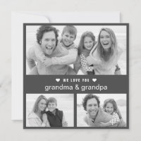 Día de los Abuelos Moderno Foto en Blanco y Negro