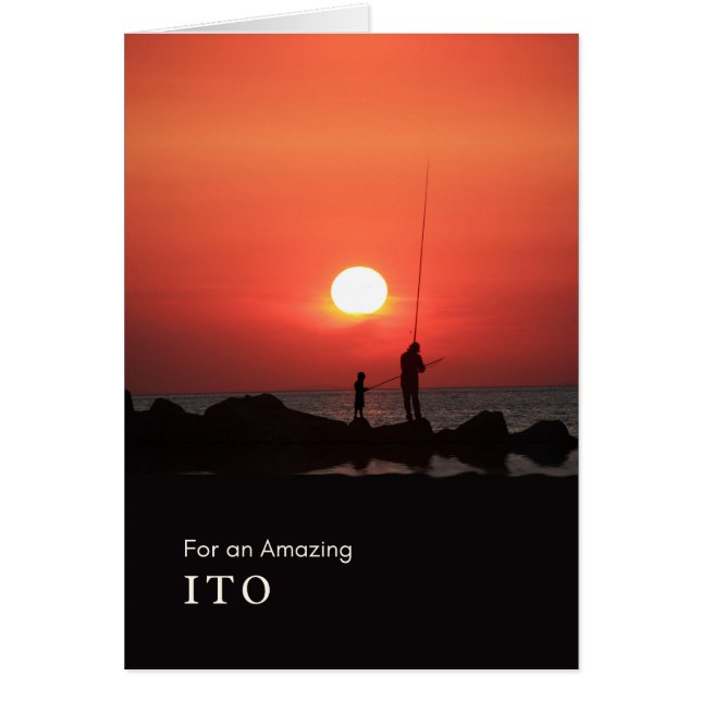 Día de los Abuelos para la Pesca de Ito al atardec (Frente)