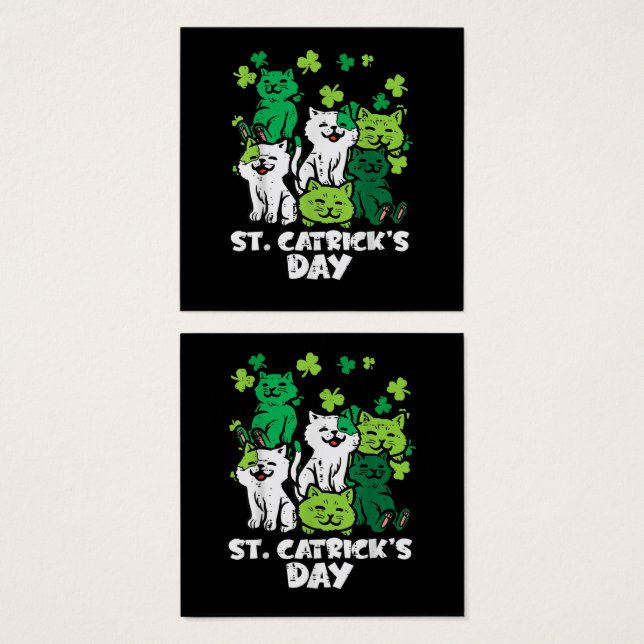 Día de los Gatos de San Patricios Catricks Gatos d (Anverso y reverso)