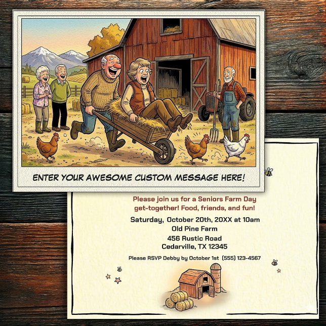 Día de los Mayores en la Invitación a la Granja (Subido por el creador)