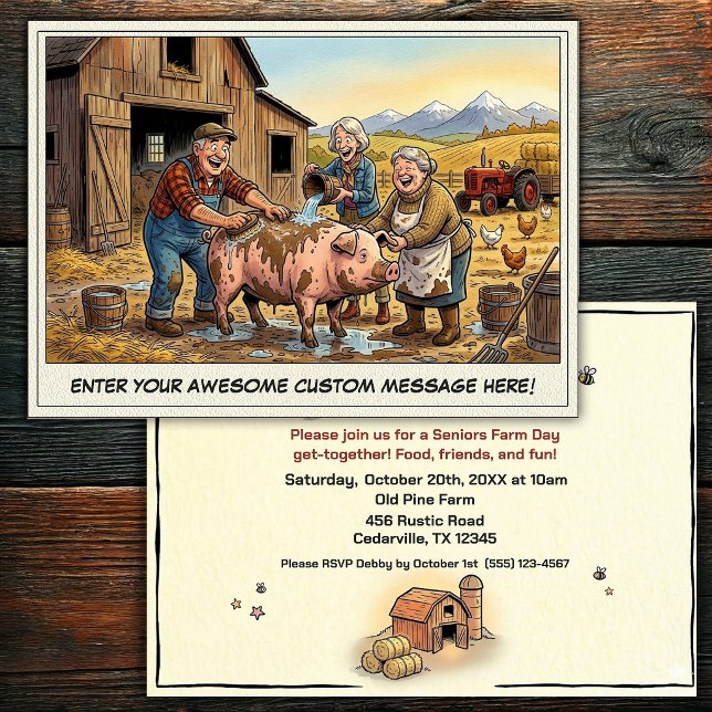 Día de los Mayores en la Invitación a la Granja (Subido por el creador)