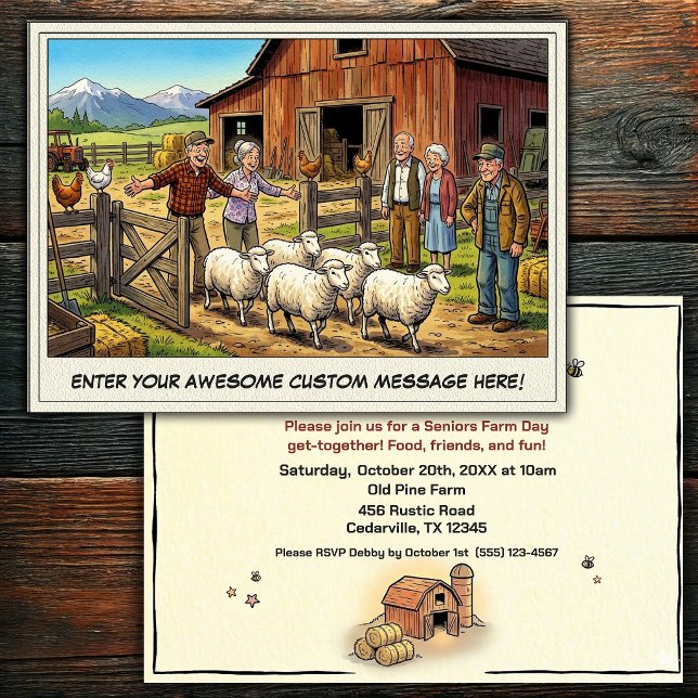 Día de los Mayores en la Invitación a la Granja (Subido por el creador)