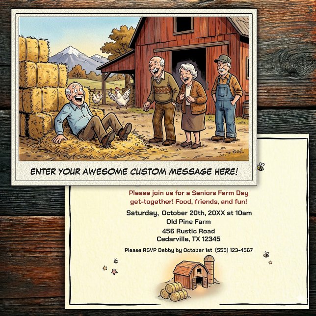 Día de los Mayores en la Invitación a la Granja (Subido por el creador)