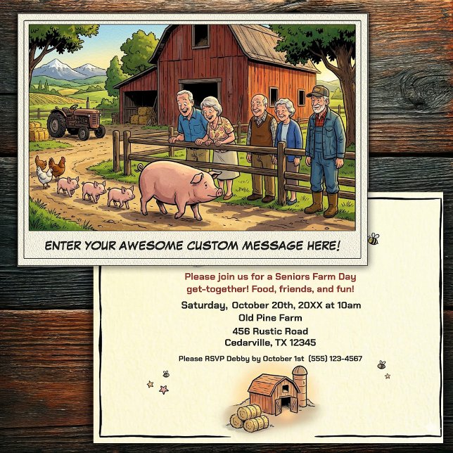 Día de los Mayores en la Invitación a la Granja (Subido por el creador)