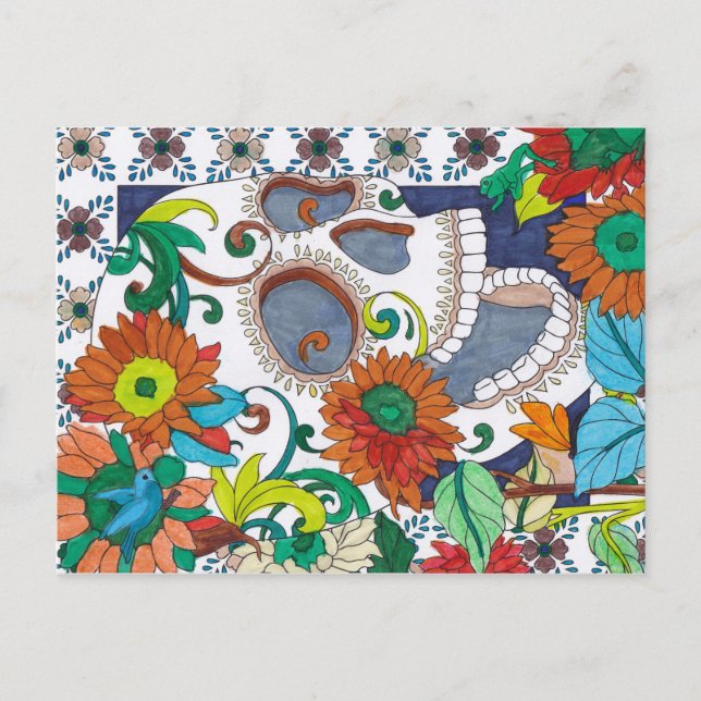 Día de los Muertos con tarjeta postal 9 (Anverso)