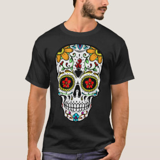 Dia de Los Muertos Costume Azúcar Camiseta Hombres