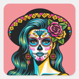 Día de los Muertos Día de los Pegatinas Muertos