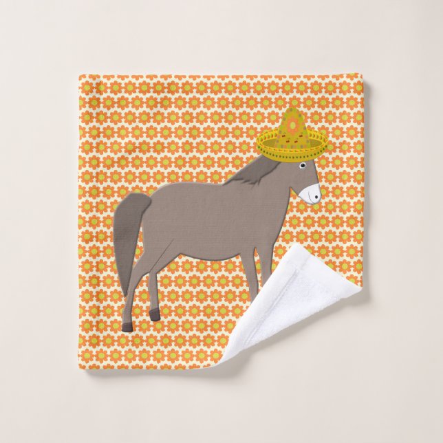 Día de los muertos en el burro mexicano (Toallita)
