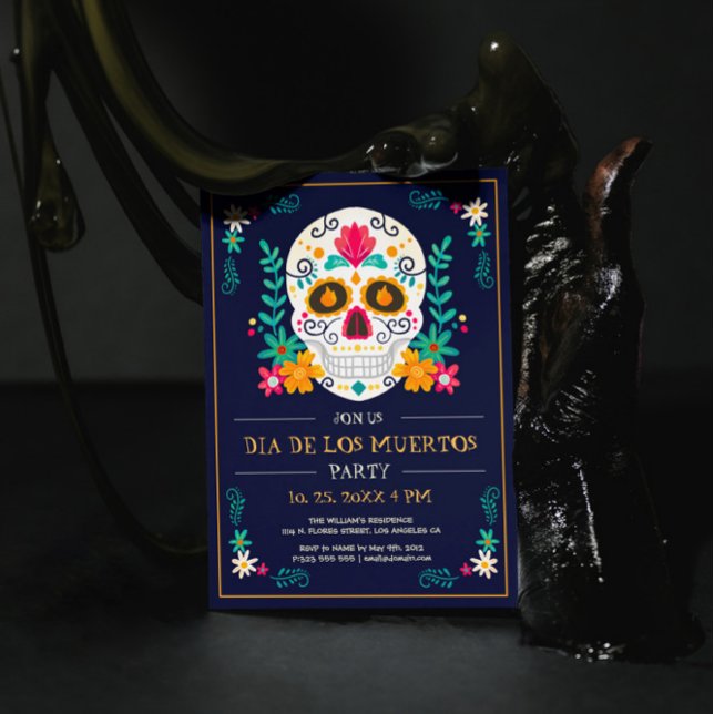 Día De Los Muertos, Invitación Al Fiesta Del Día D (Subido por el creador)