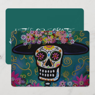 DIA DE LOS MUERTOS INVITACIÓN CATRINA