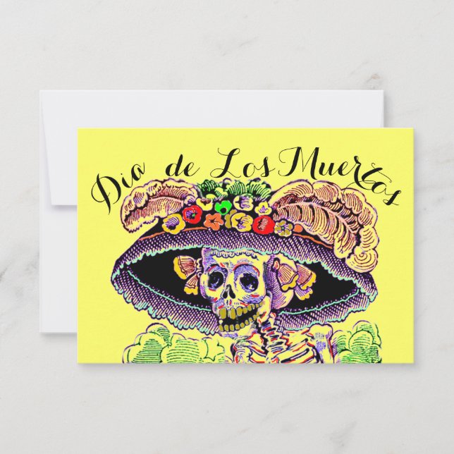 Día de los Muertos por las invitaciones muertas (Anverso)