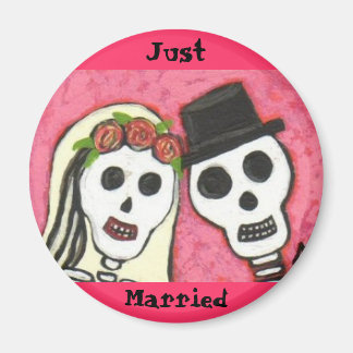 Día de los Muertos - recién casados - imán