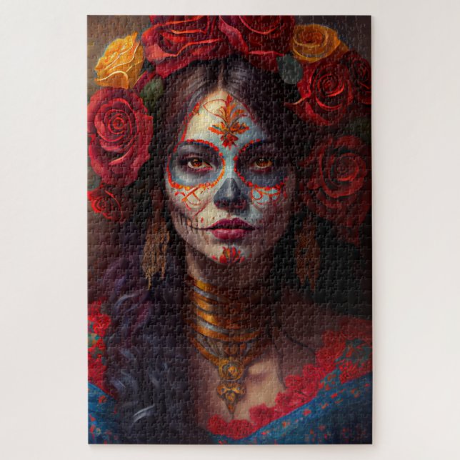 Día de los muertos - Rompecabezas de pintura al pe (Vertical)