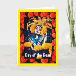 Día de los Muertos, tarjeta de felicitación plegad