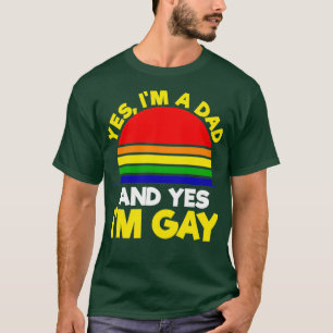 Día de los Padres Gays Camisa Vintage Retro Sí Soy