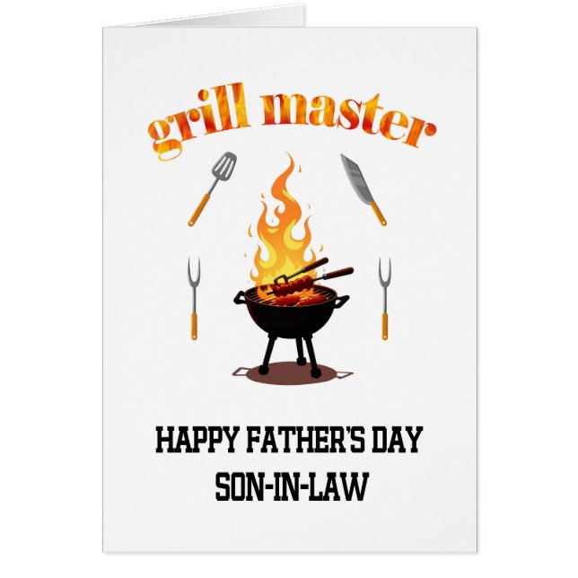 Día de los Padres Grill Master Son En Derecho (Frente)