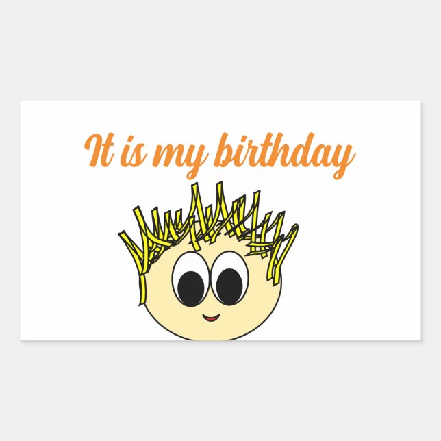 Día de los pegatinas de cumpleaños (Anverso)