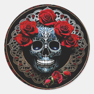 Día de los Pegatinas de la Calavera de Azúcar en R