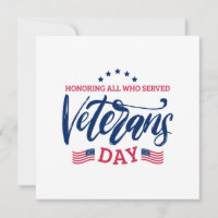 Día de los Veteranos - Honrando a todos los que si