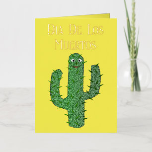 Día de Muertos Feliz Cactus Personalizado Español