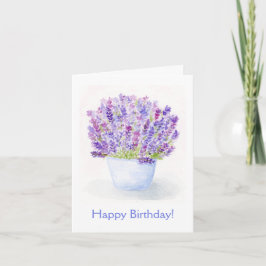 DÍA de NACIMIENTO Floral de Lavanda pintada a mano