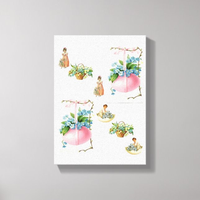 Día de Pascua de la Impresión de Lienzo Estirado (Anverso)