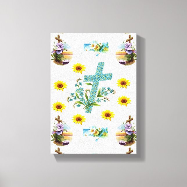 Día de Pascua de la Impresión de Lienzo Estirado (Anverso)