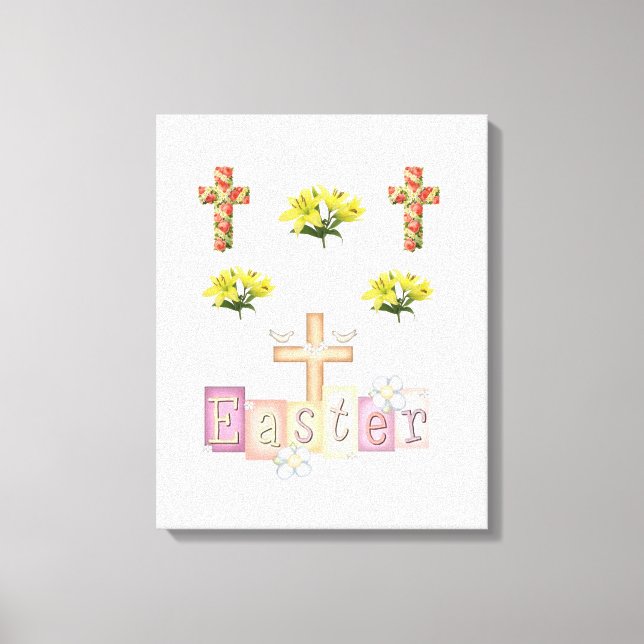 Día de Pascua de la Impresión de Lienzo Estirado (Anverso)