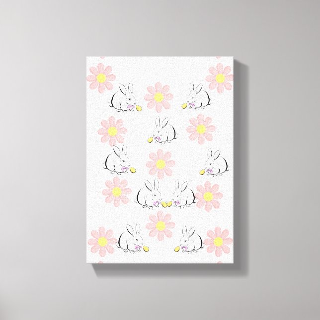 Día de Pascua de la Impresión de Lienzo Estirado (Anverso)