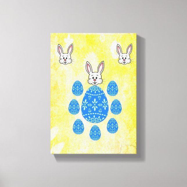 Día de Pascua de la Impresión de Lienzo Estirado (Anverso)