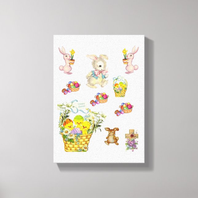 Día de Pascua de la Impresión de Lienzo Estirado (Anverso)