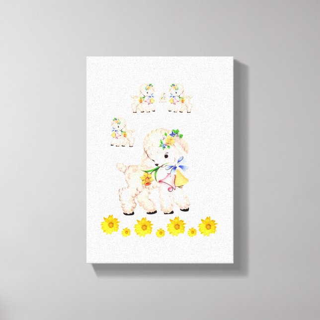 Día de Pascua de la Impresión de Lienzo Estirado (Anverso)