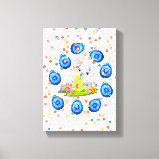 Día de Pascua de la Impresión de Lienzo Estirado (Anverso)