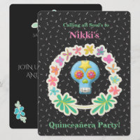 DÍA DE QUINCEANERA DE LA INVITACIÓN MUERTA
