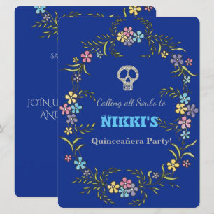 DÍA DE QUINCEANERA DE LA INVITACIÓN MUERTA