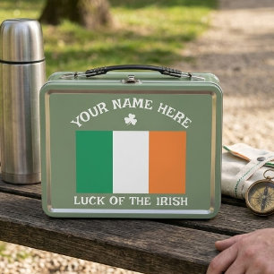 Día de San Patricio Bandera de Irlanda Nombre Pers