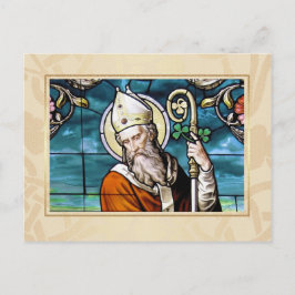 Día de San Patricio bendice postal religiosa