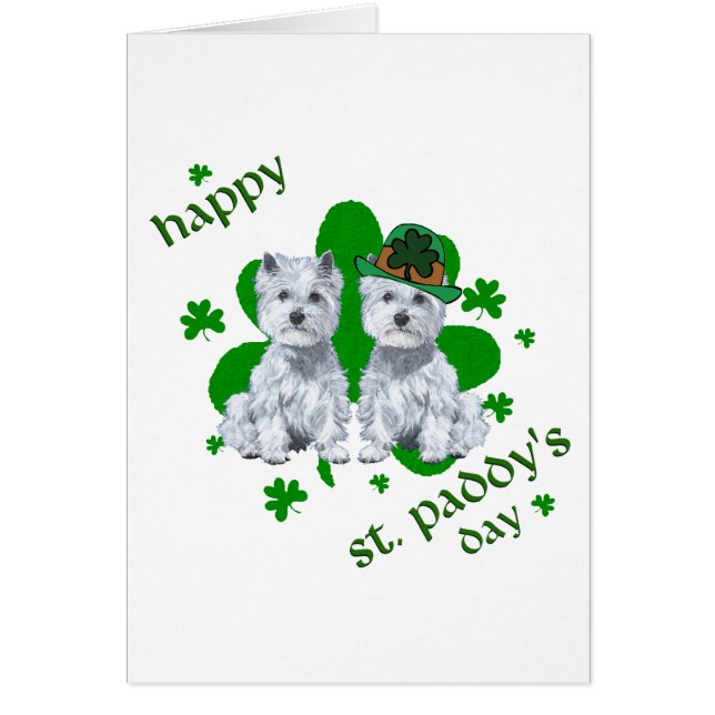 Día de San Patricio de Westie (Frente)