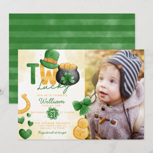 Día de San Patricio Dos Invitación de Aniversario 