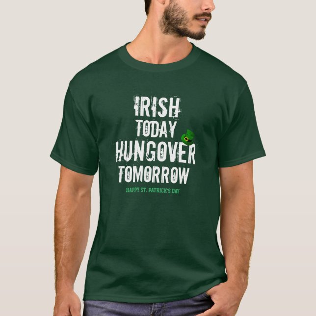 Día de San Patricio Irlandés con camiseta Gorra Le (Anverso)