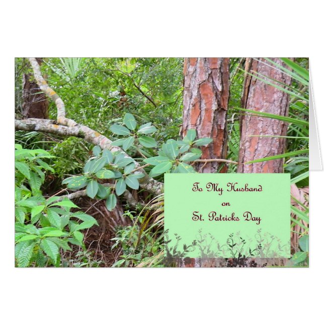 Día de San Patricio para el Esposo (Anverso (Horizontal))