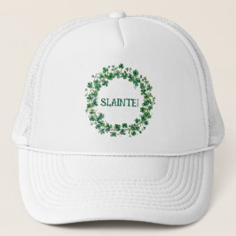 Día de San Patricio "¡Slainte!" Gorra con Shamrock