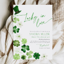 Día de San Patricio Verde Invitación de Despedida