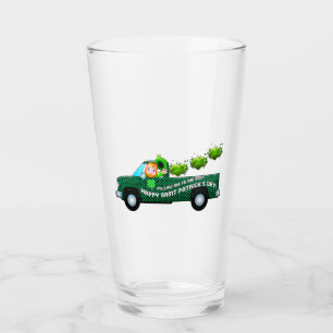 Día de San Patrón Leprechaun Funny Beer Pint